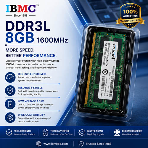 ddr3l 8gb 1600 Price in Bangladesh